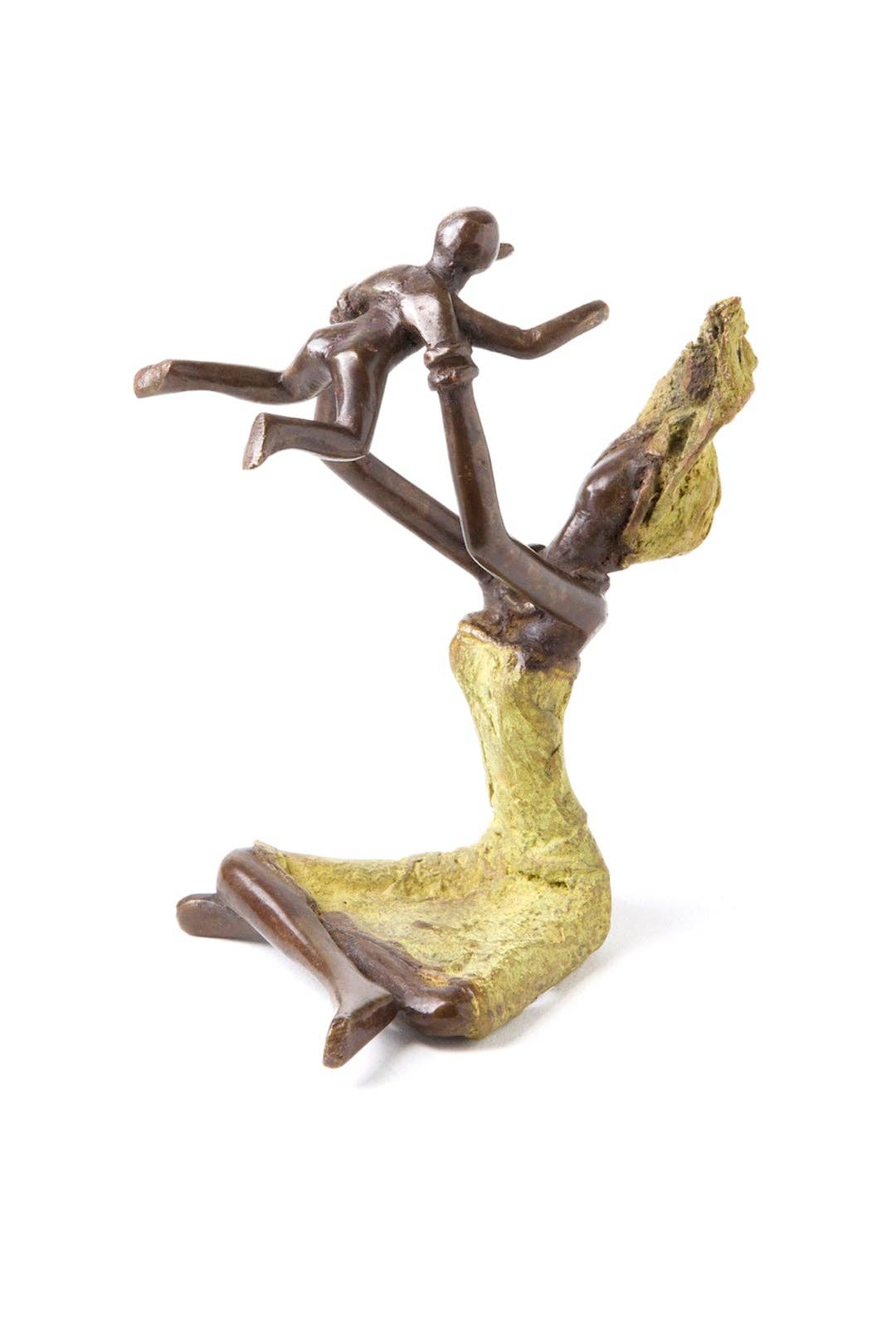 Bronze Playtime Mother & Child Sculpture