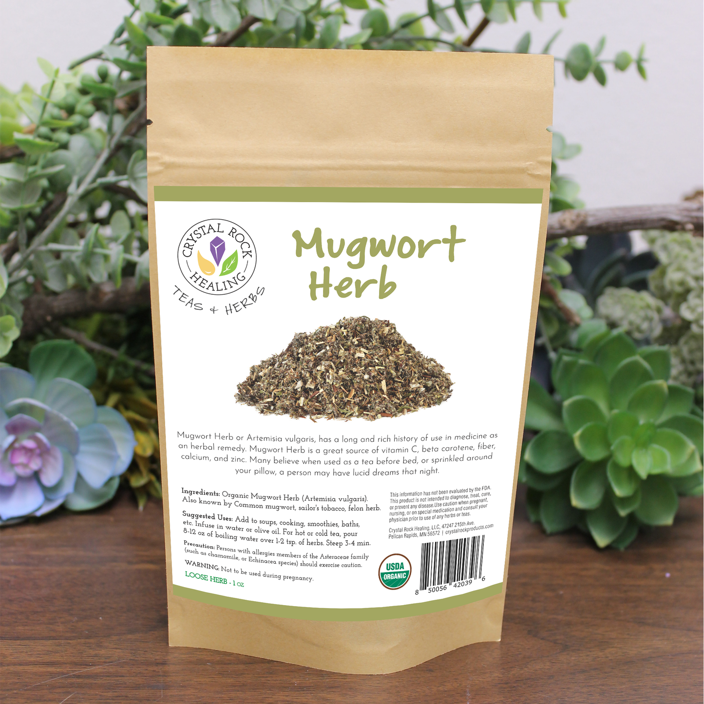 Mugwort Loose Herb 1oz Organic