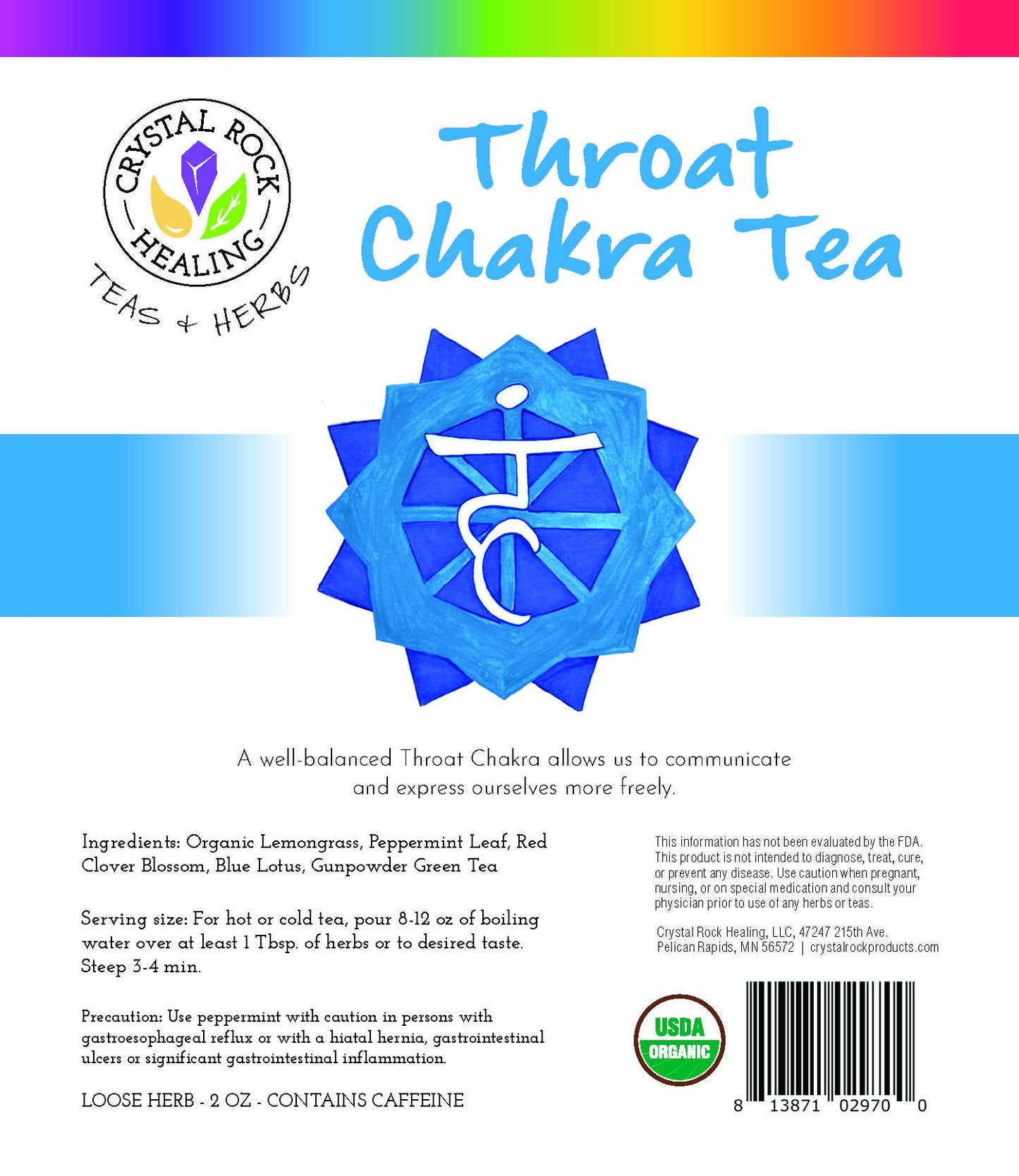 Throat Chakra Tea 2oz Organic