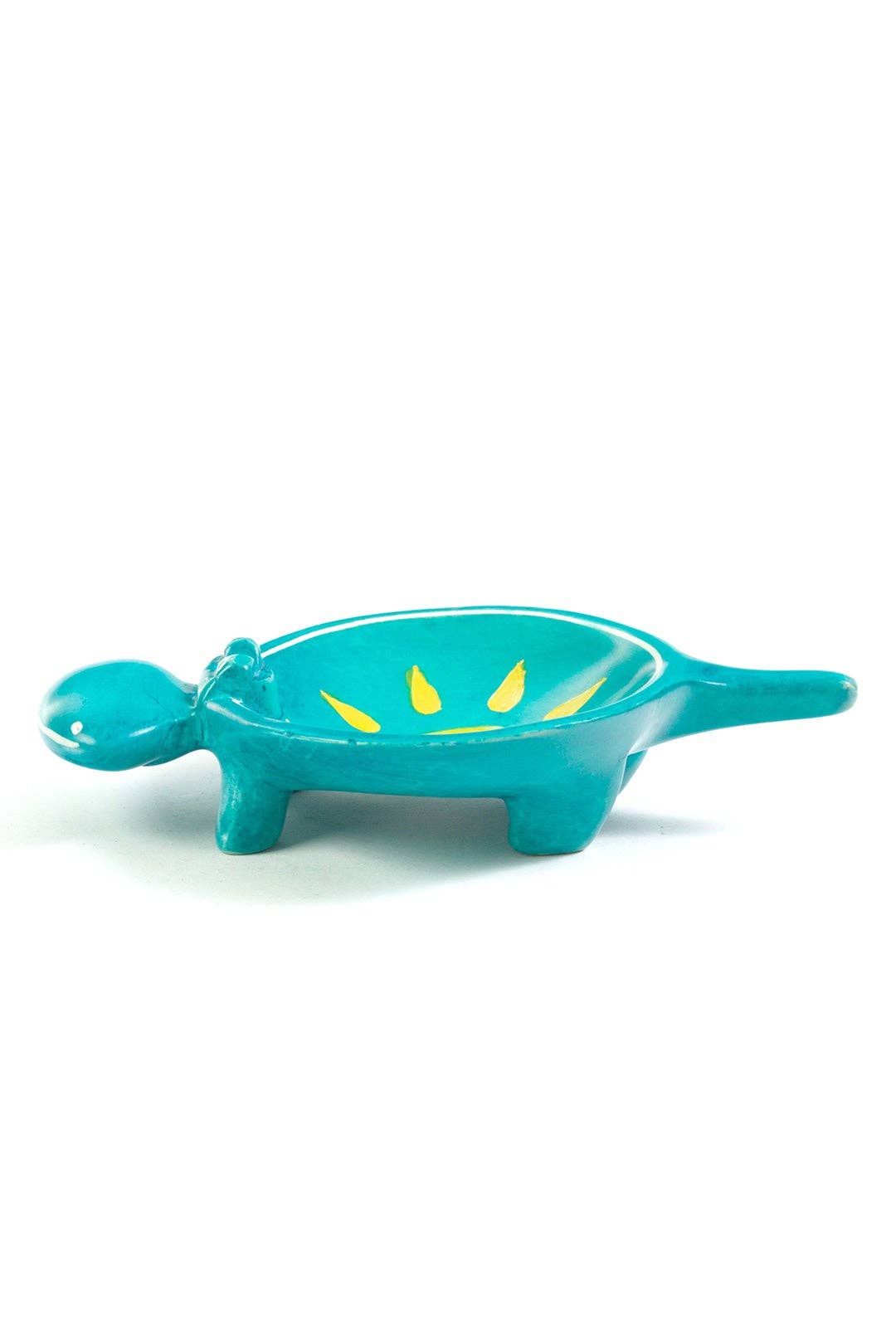 Aqua Sunshine Soapstone Hippo Dish