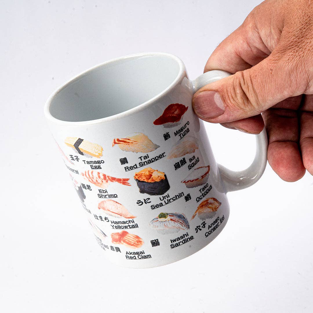 11oz 3.8"H Coffee/Tea Mug Sushi JP (1/48)