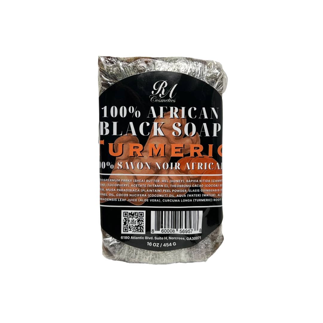 African Black Soap Bar - Turmeric Oil, 1lb
