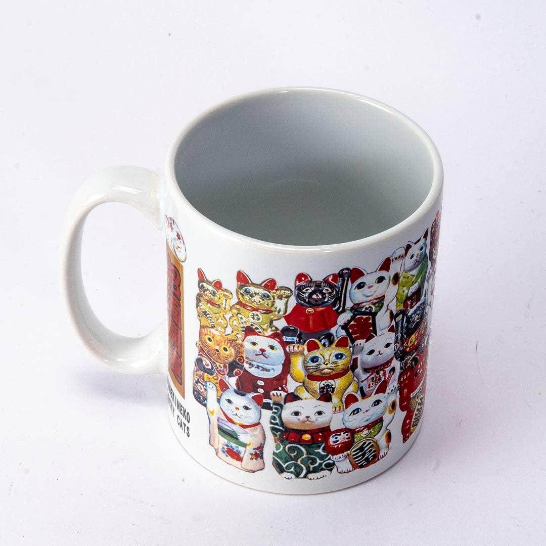 11oz 3.8"H Coffee/Tea Mug Maneki Neko Cats JP (1/48)