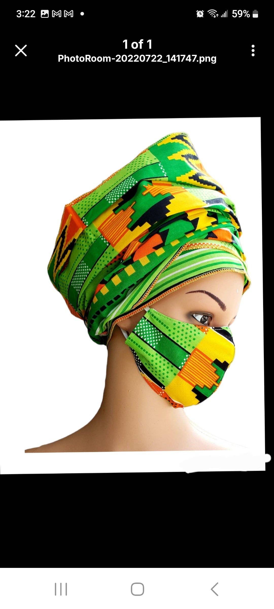 Scarf Headwrap/ African Print9