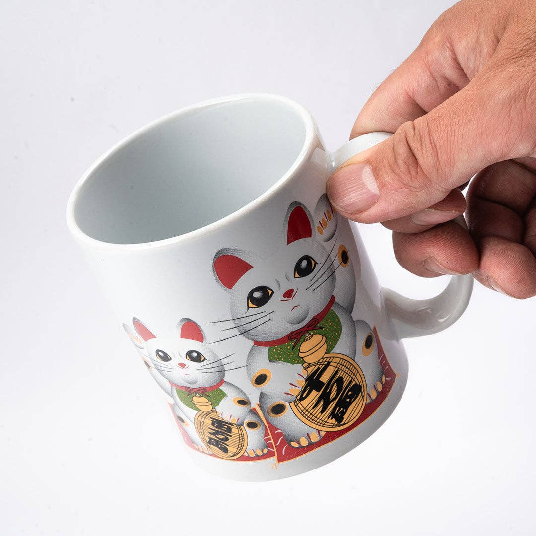 11oz 3.8"H Coffee/Tea Mug Maneki Neko JP (1/48)