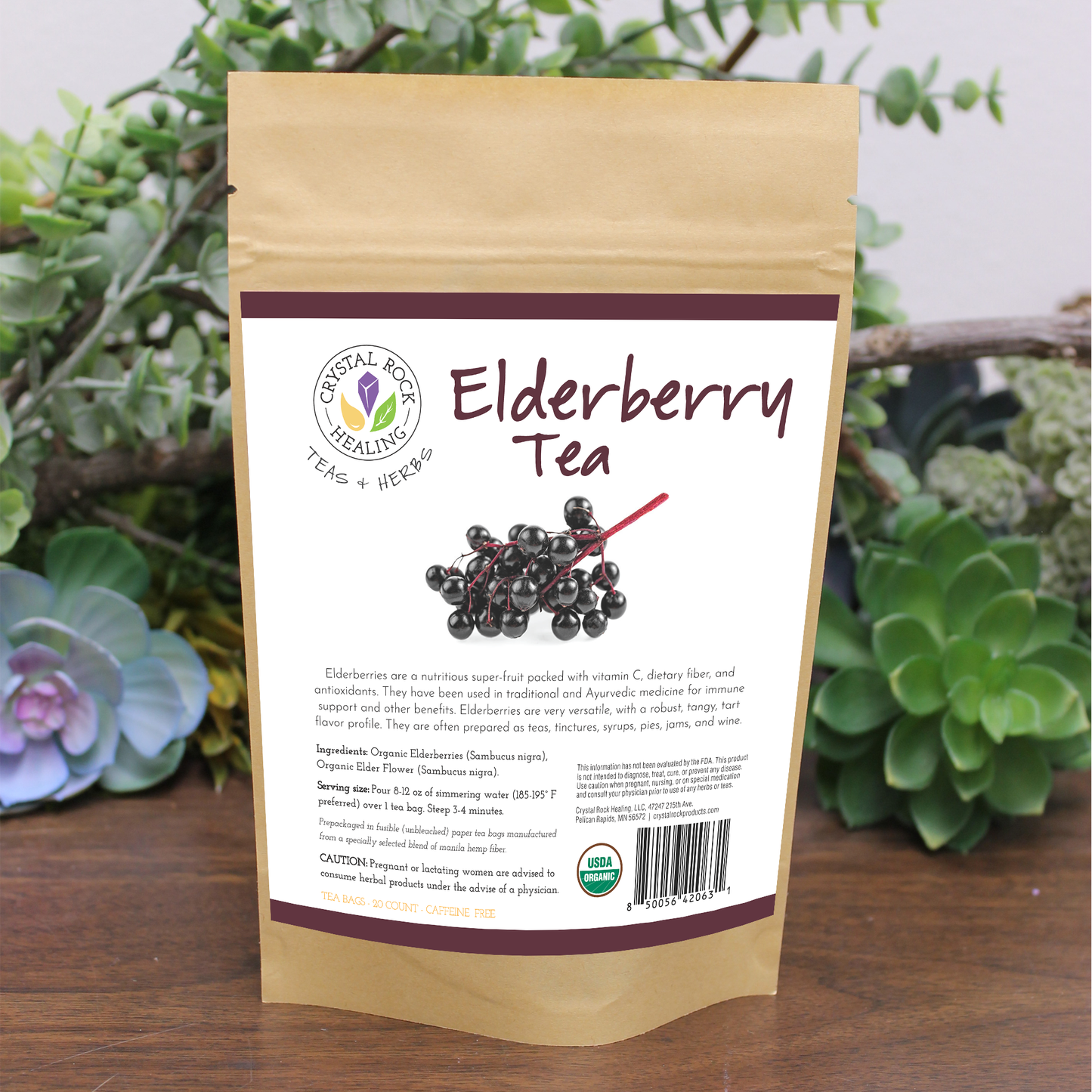 Elderberry Tea Bag 20ct Organic