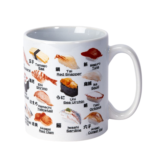 11oz 3.8"H Coffee/Tea Mug Sushi JP (1/48)