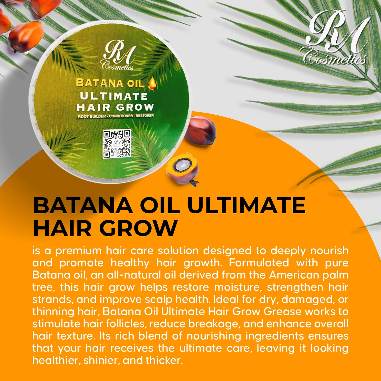 Batana Oil Ultimate Hair Grow - Daily Use - 8oz