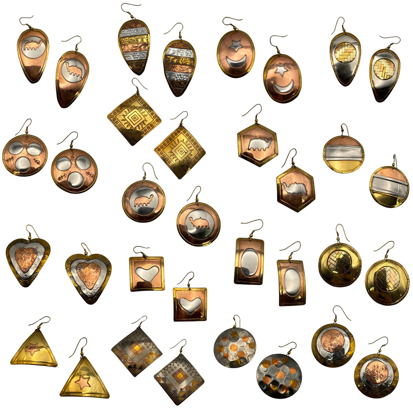 Boho Brass Earrings