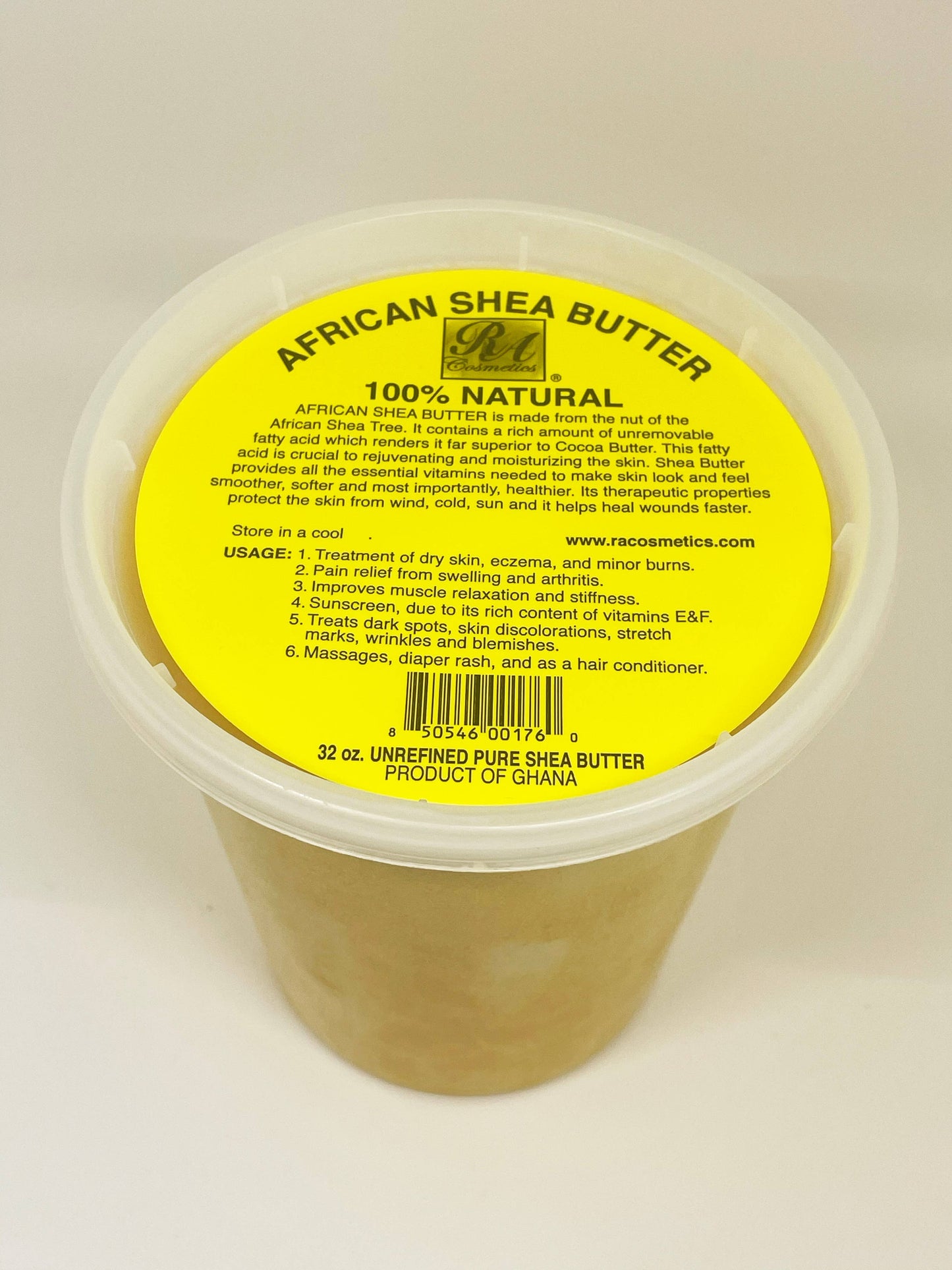 100% African Shea Butter Yellow 32 oz