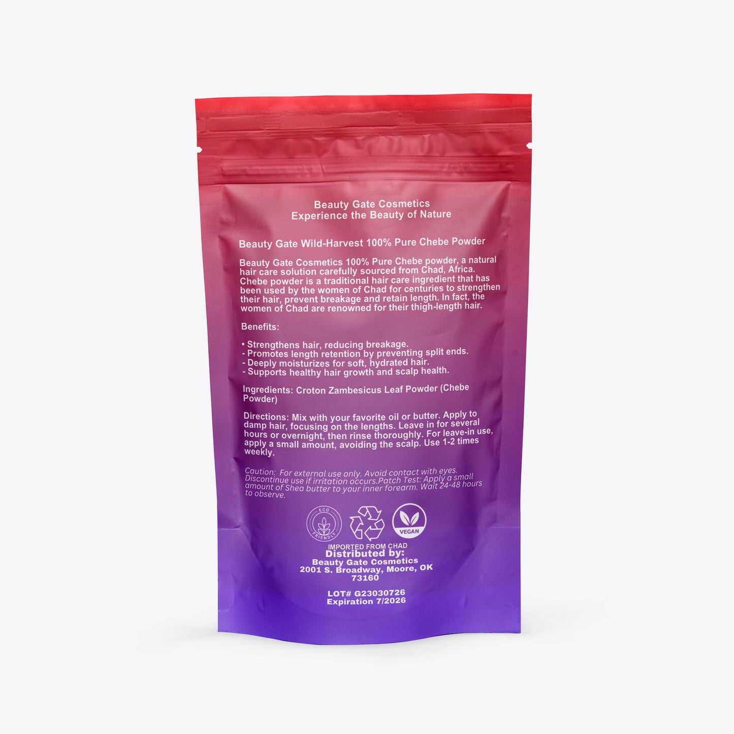 Beauty Gate Wild-harvested Pure Chebe Powder