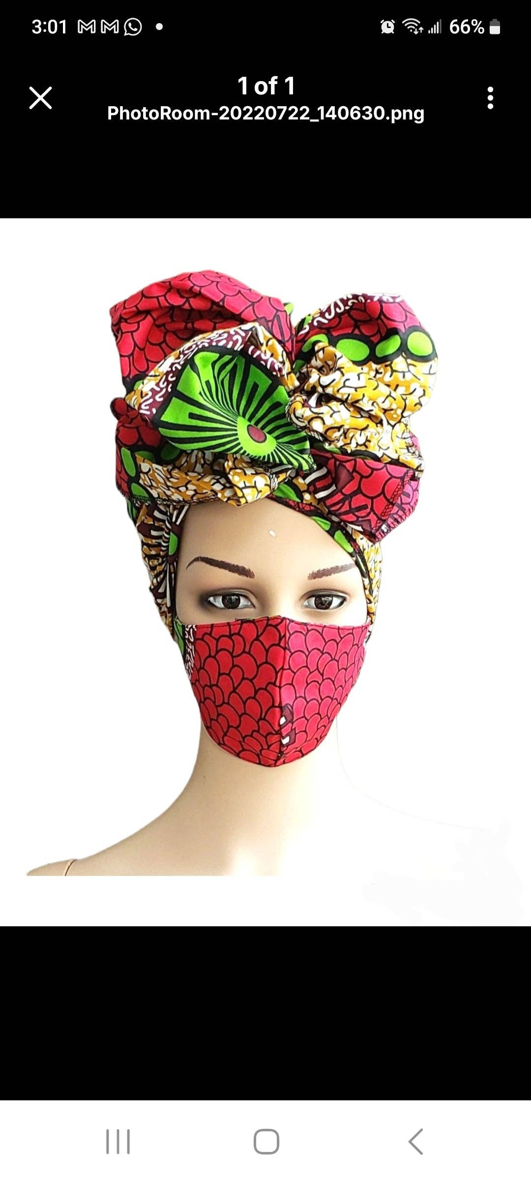 Scarf Headwrap/ African Print