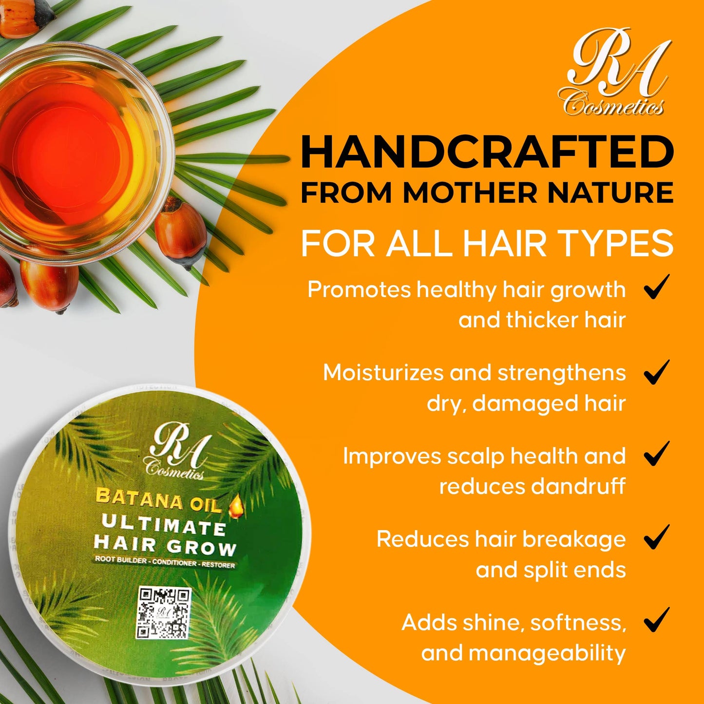 Batana Oil Ultimate Hair Grow - Daily Use - 8oz
