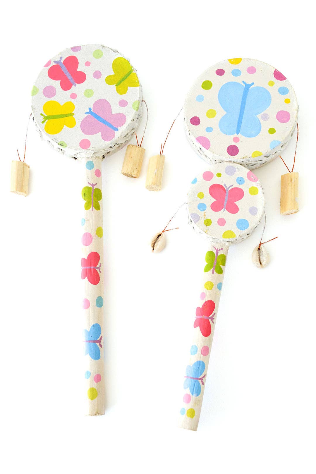 Single Colorful Butterfly Spin Drum