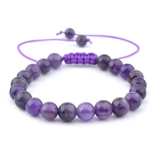 Amethyst Bracelet - 8 mm
