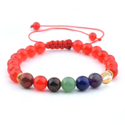 Red Agate Chakra Bracelet - 8mm