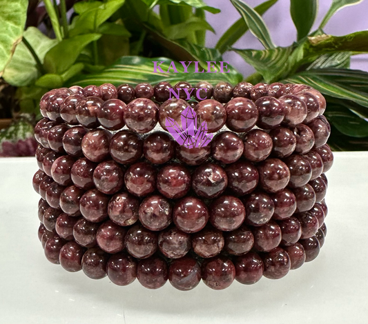 6mm Natural Eudialyte 7.5” Stretch Bracelet