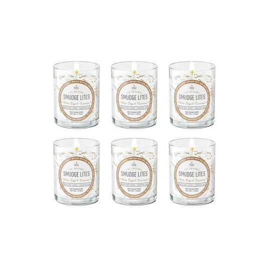 'Smudge Lites' Cinnamon White Sage Votive Smudge Candle (6)