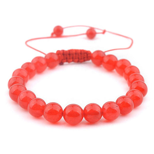 Red Agate Bracelet - 8mm